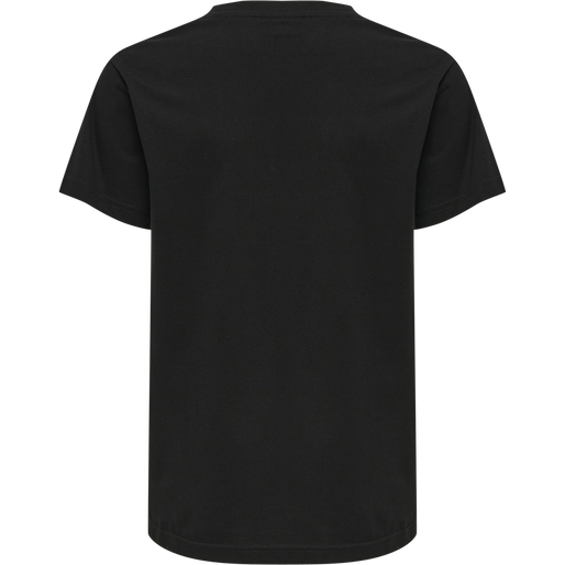 hmlRED BASIC T-SHIRT S/S KIDS, BLACK, packshot
