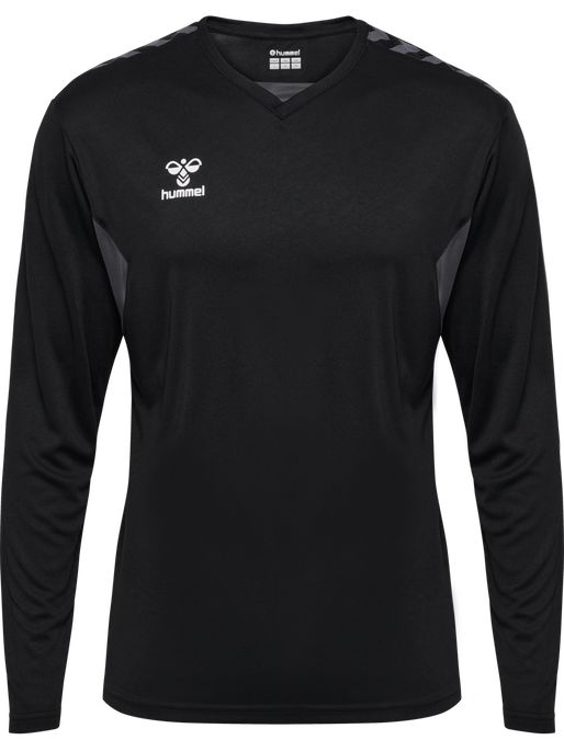 hmlAUTHENTIC PL JERSEY L/S, BLACK, packshot