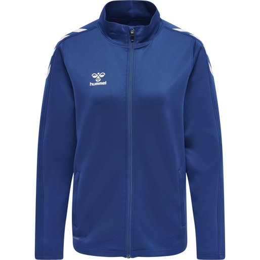 hmlCORE XK POLY ZIP SWEAT WOMAN, TRUE BLUE, packshot