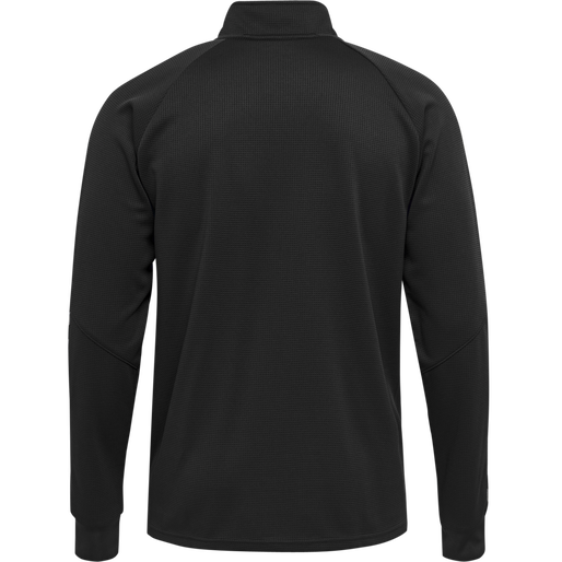 hmlAUTHENTIC KIDS POLY ZIP JACKET, BLACK/WHITE, packshot