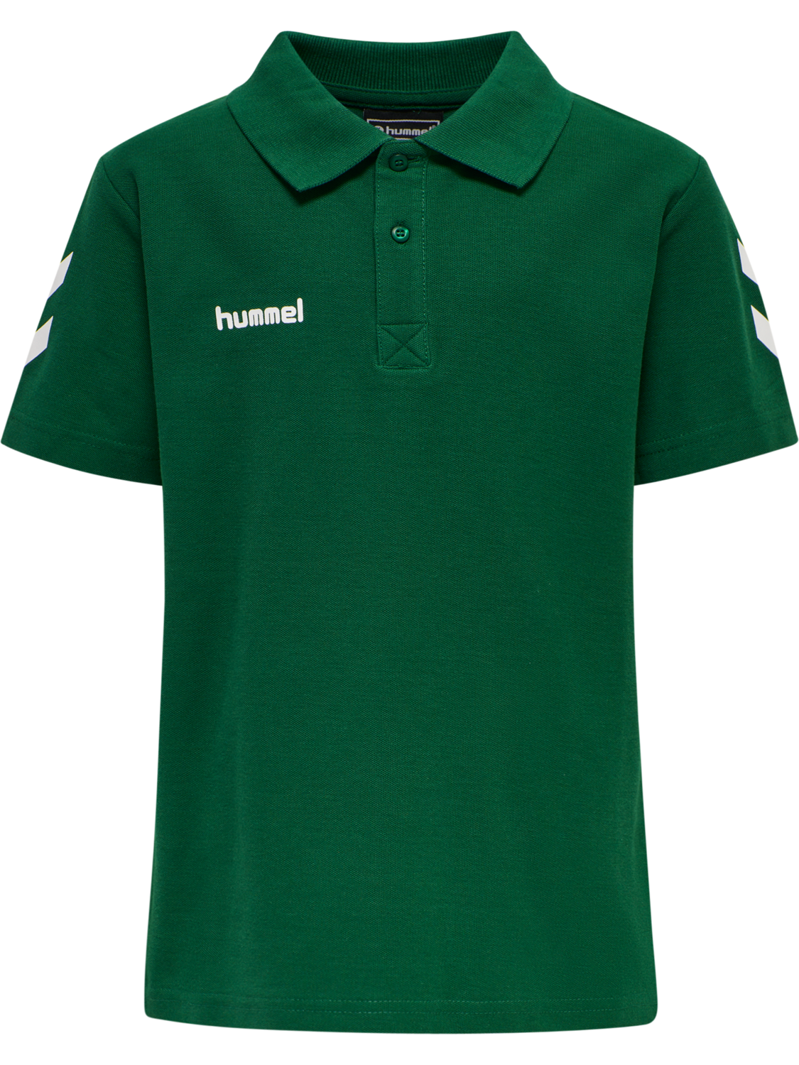 HUMMEL GO KIDS COTTON POLO, EVERGREEN, packshot