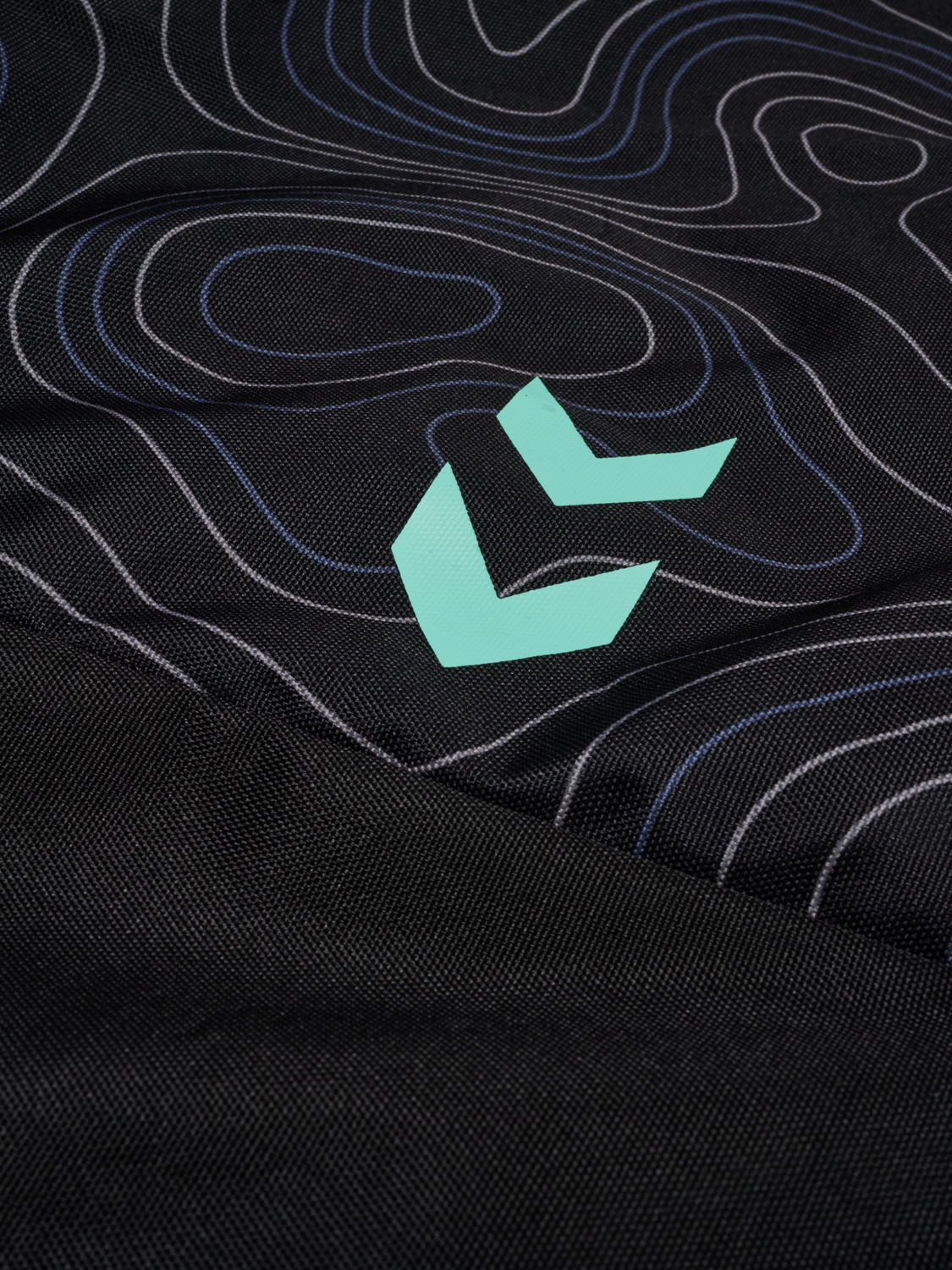 hmlBLAZE 2.0 GYM BAG, BLACK/POOL BLUE, packshot