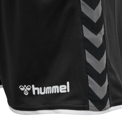 hmlAUTHENTIC POLY SHORTS, BLACK/WHITE, packshot