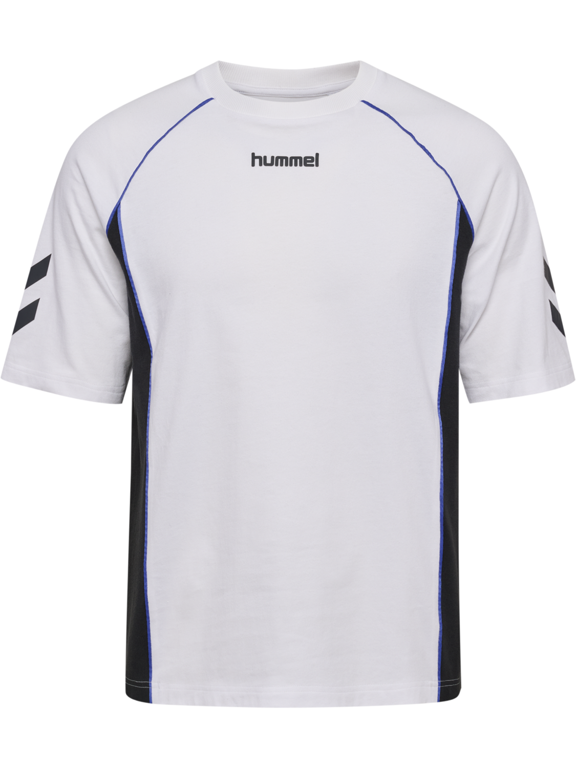 hmlBLAZE26 ATHLEISURE T-SHIRT S/S, WHITE/ASPHALT, packshot