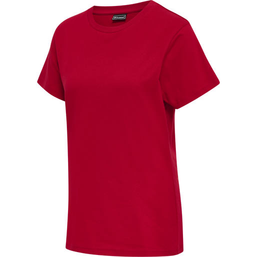 hmlRED HEAVY T-SHIRT S/S WOMAN, TANGO RED, packshot