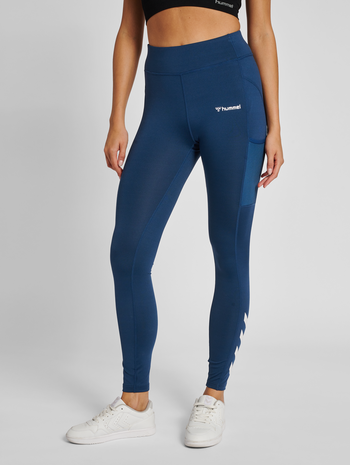 hmlMT CHIPO MID WAIST TIGHTS, INSIGNIA BLUE, model