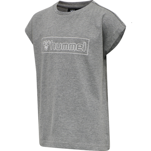 hmlBOXLINE T-SHIRT S/S, MEDIUM MELANGE, packshot