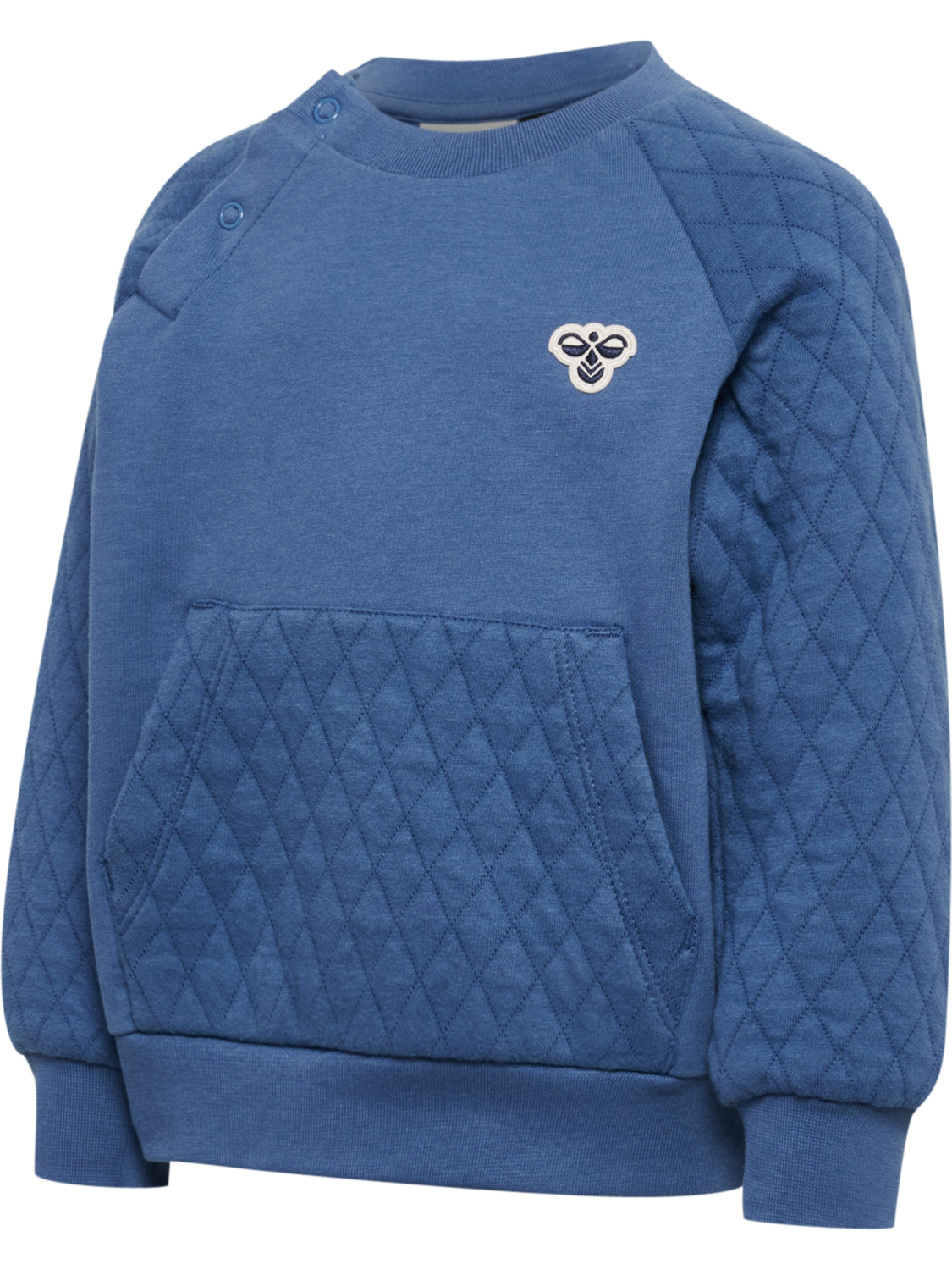 hmlMINI LOOSE QUILT POC SWEATSHIRT, DUTCH BLUE, packshot