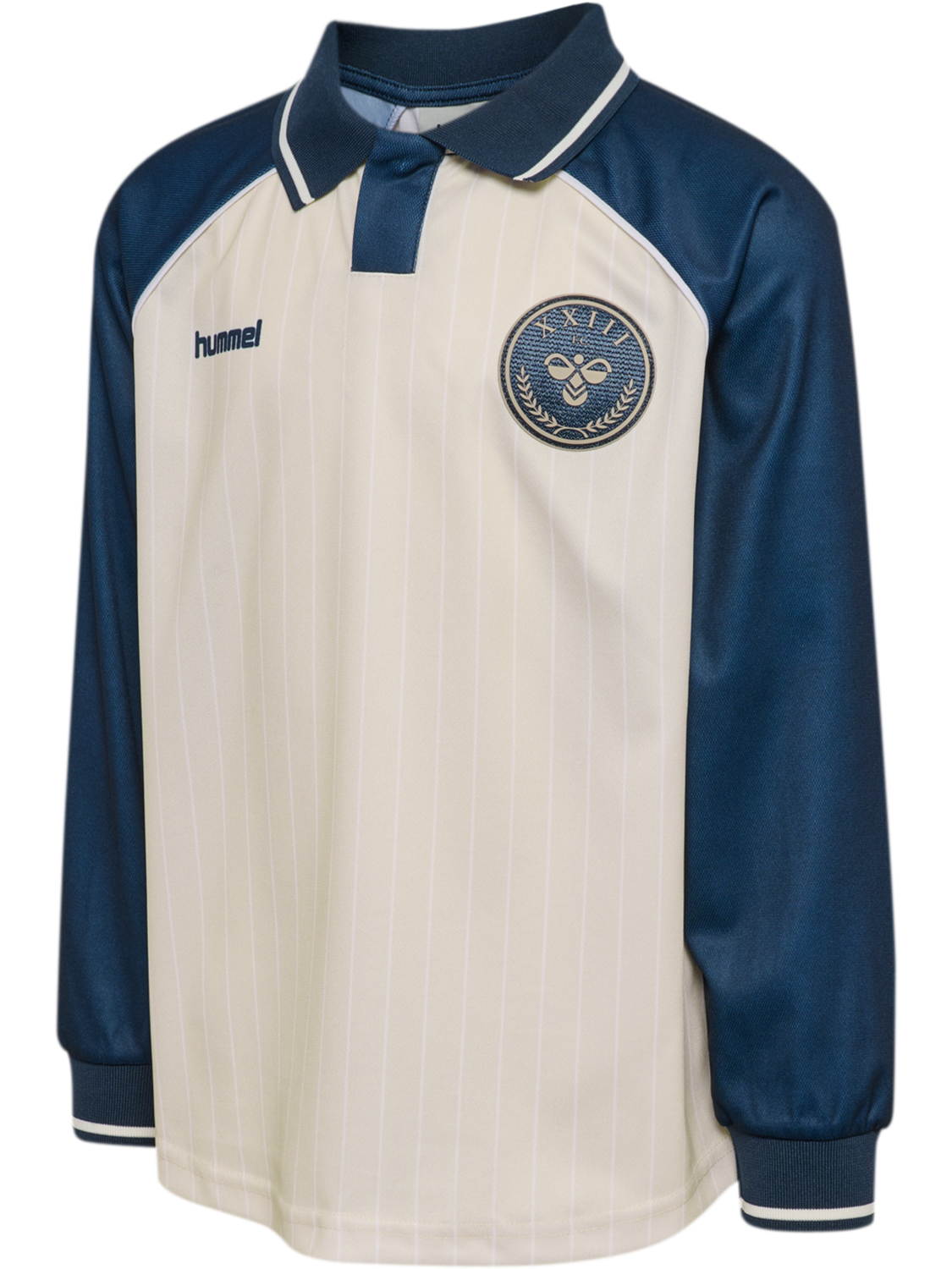 hmlJR LOOSE SOCCER JERSEY L/S, DRESS BLUES, packshot