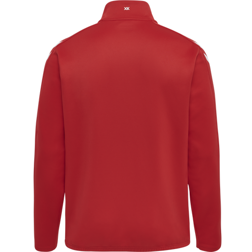 hmlCORE XK HALF ZIP POLY SWEAT, TRUE RED hmlCORE XK HALF ZIP POLY SWEAT, TRUE RED, packshot