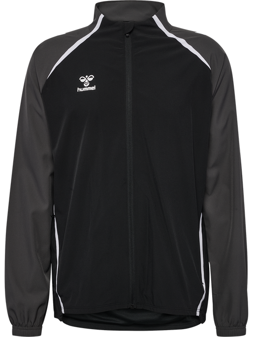 hmlLEAD 2.0 WOVEN JACKET, BLACK/ASPHALT hmlLEAD 2.0 WOVEN JACKET, BLACK/ASPHALT, packshot