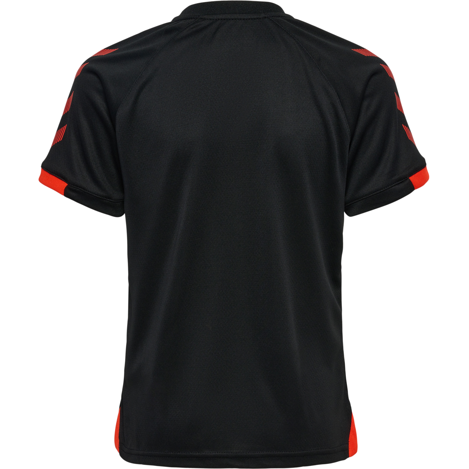 hmlGG12 ACTION JERSEY S/S KIDS, BLACK/CHERRY TOMATO, packshot