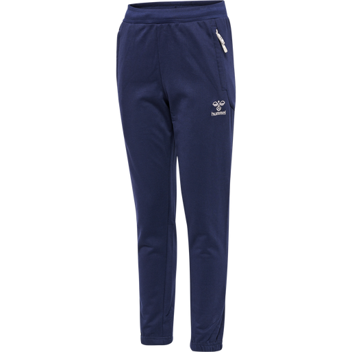 hmlMOVE GRID COTTON PANTS KIDS, MARINE, packshot