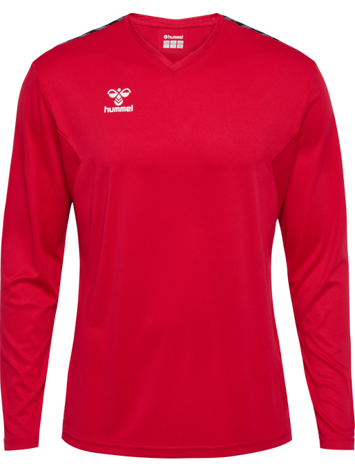 hmlAUTHENTIC PL JERSEY L/S, TRUE RED hmlAUTHENTIC PL JERSEY L/S, TRUE RED, packshot