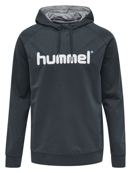 HMLGO COTTON LOGO HOODIE, INDIA INK, packshot