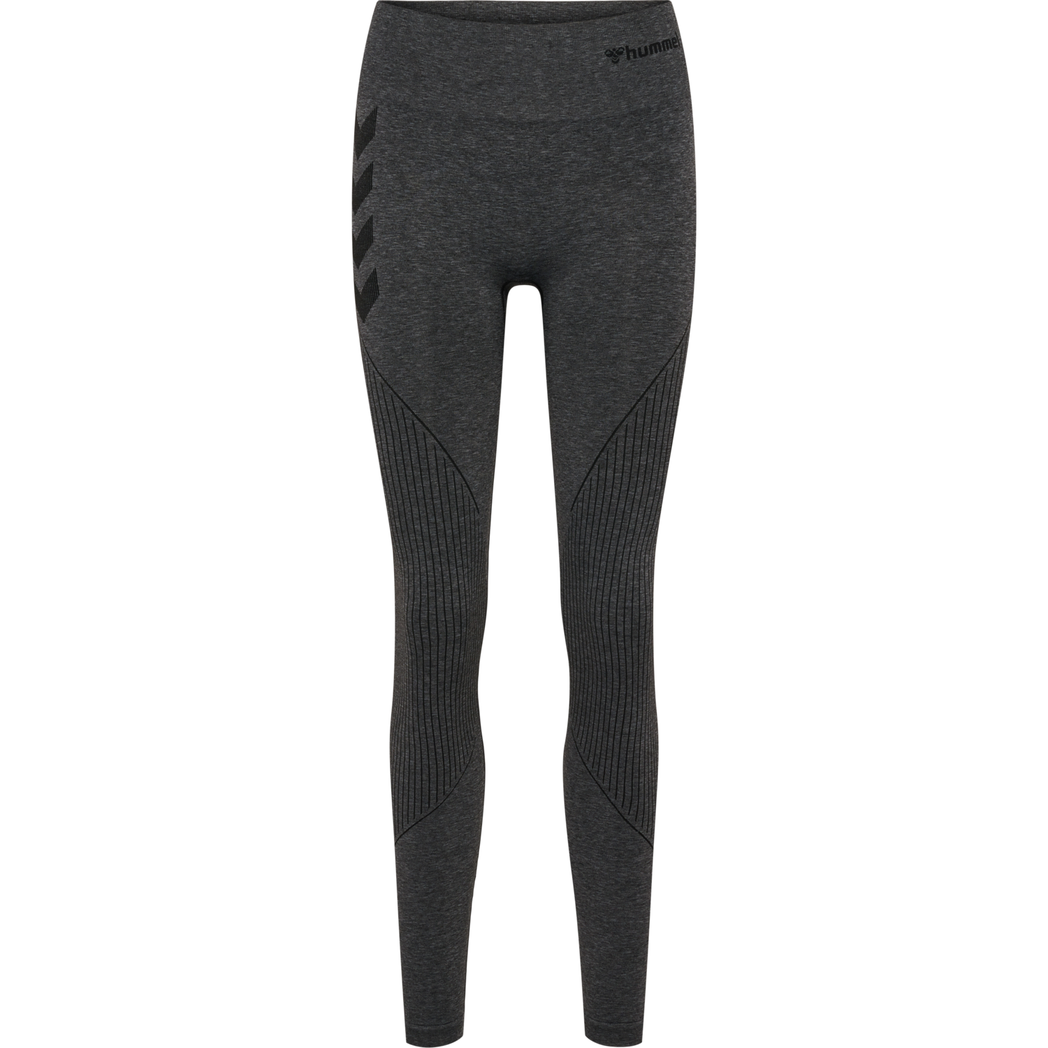hmlMT HANA 2.0 SEAMLESS MW TIGHTS, BLACK MELANGE, packshot