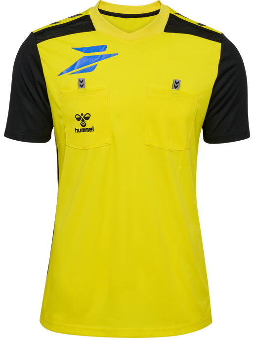 FFHB NEW REFEREE JERSEY S/S, BLAZING YELLOW W/O SPONSOR, packshot