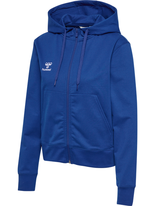 hmlGO 2.0 ZIP HOODIE WOMAN, TRUE BLUE, packshot