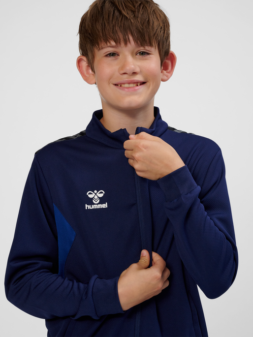 hmlAUTHENTIC PL ZIP JACKET KIDS, MARINE, model