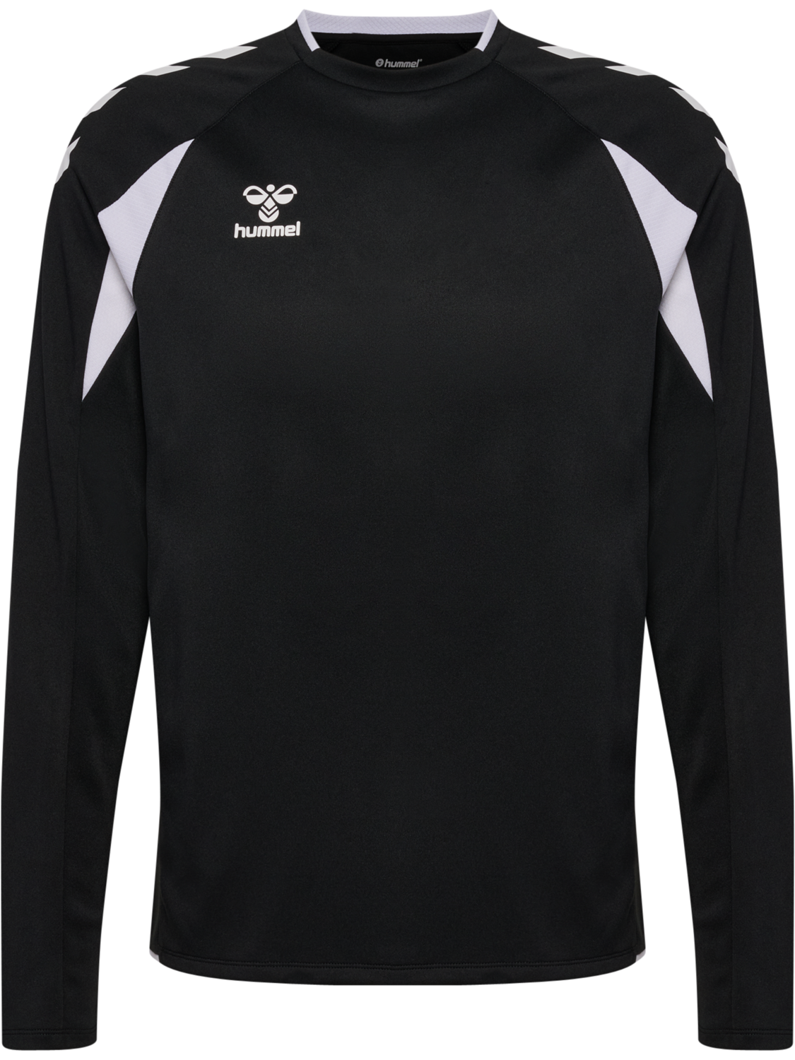 hmlCORE 2.0 CREW NECK, BLACK/WHITE, packshot