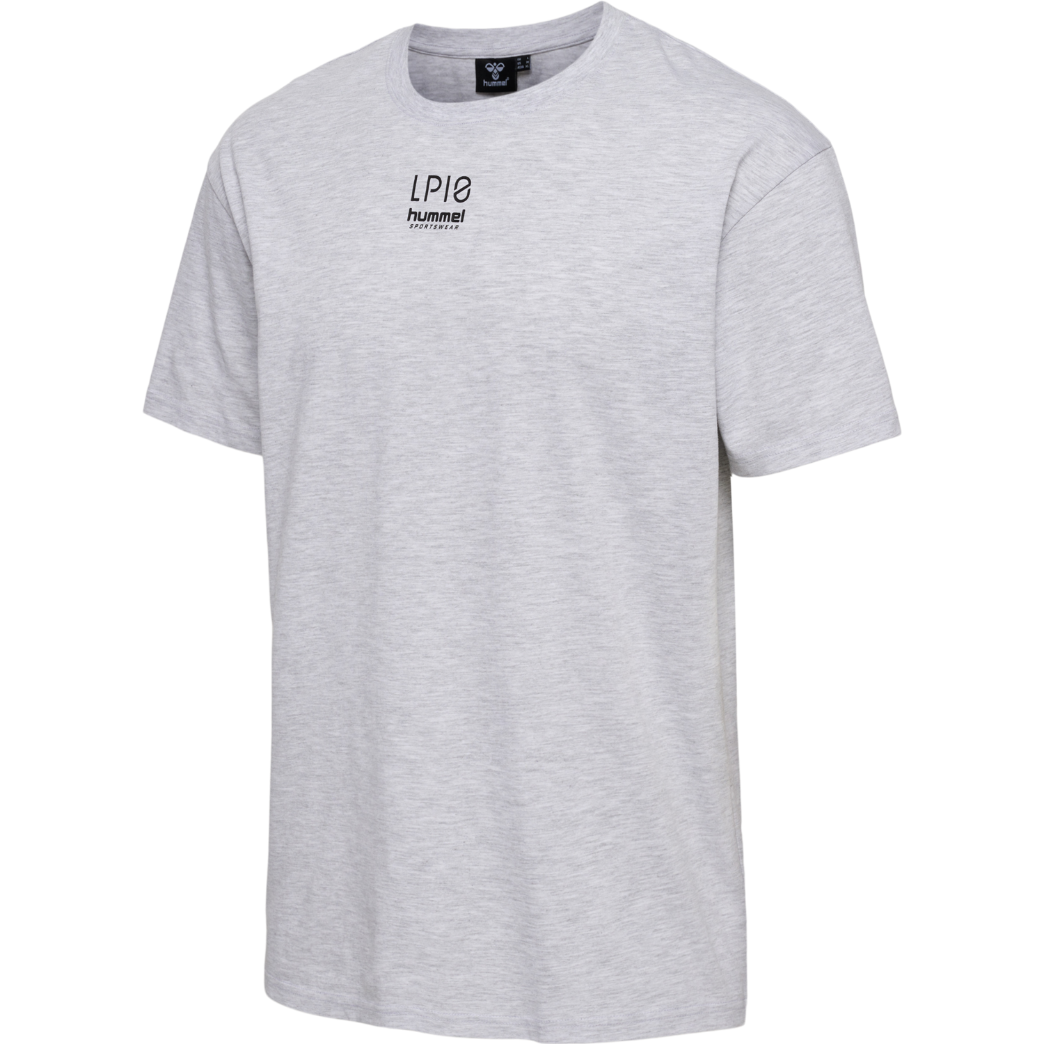hmlLP10 BOXY T-SHIRT, LIGHT GREY MELANGE, packshot