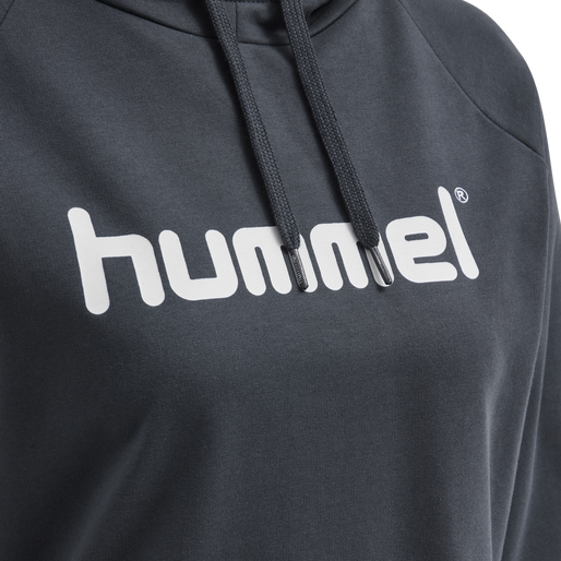 HMLGO COTTON LOGO HOODIE WOMAN, INDIA INK, packshot