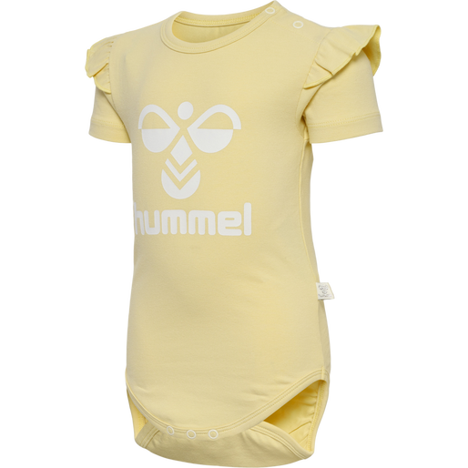 hmlDREAM RUFFLE BODY S/S, ITALIAN STRAW, packshot