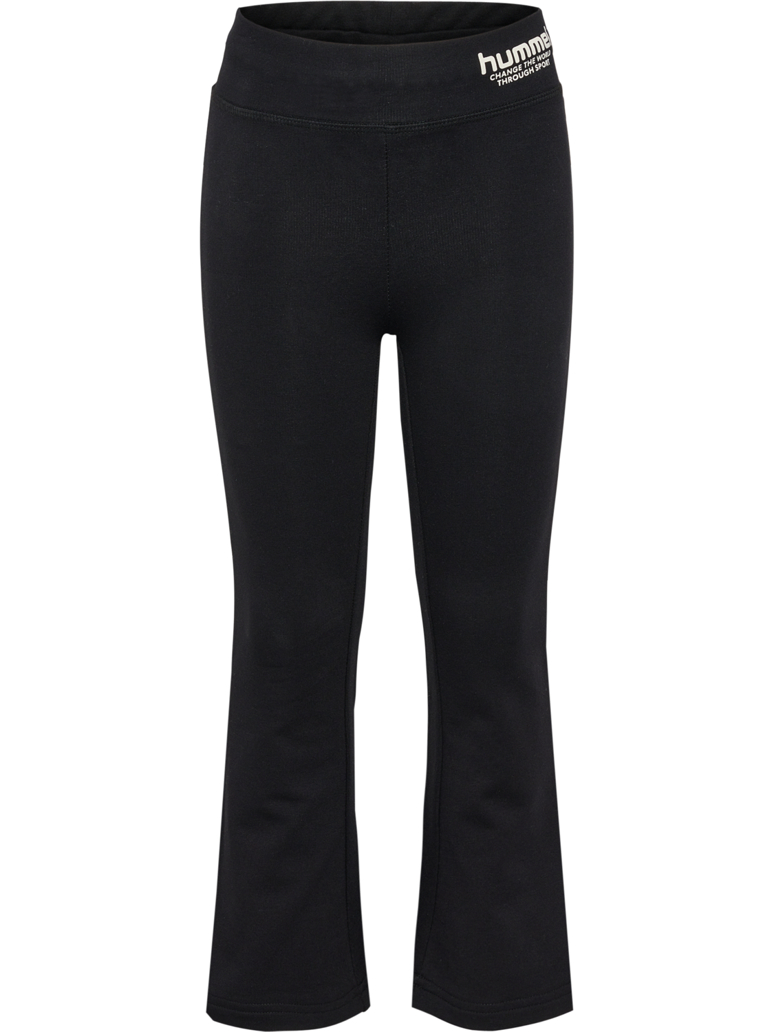 hmlFLAIRED PANTS, BLACK, packshot