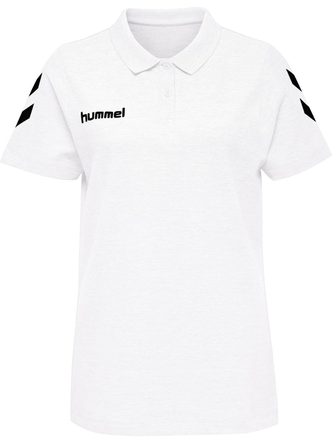 HUMMEL GO COTTON POLO WOMAN, WHITE, packshot