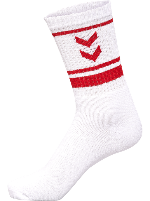 hml4 PACK TRIPLE STRIPE CREW SOCK, BLUE/RED/YELLOW/GREEN, packshot