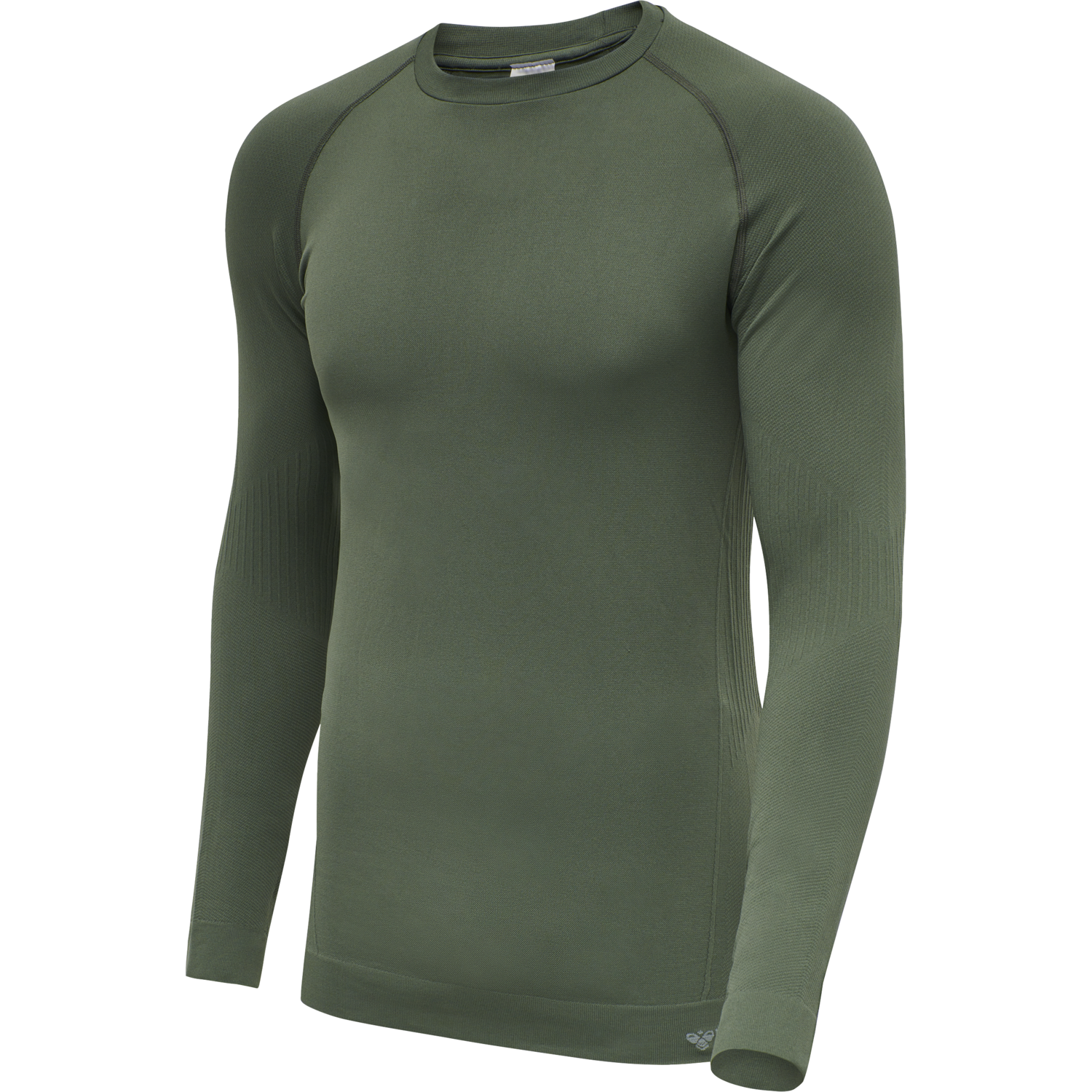 hmlSTROKE SEAMLESS T-SHIRT L/S, THYME, packshot
