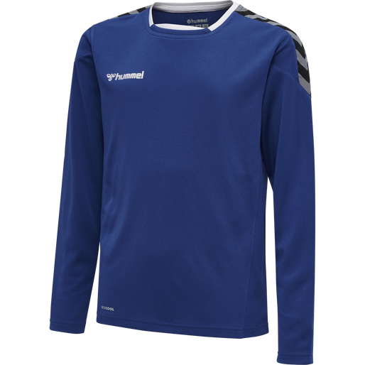 hmlAUTHENTIC KIDS POLY JERSEY L/S, TRUE BLUE, packshot