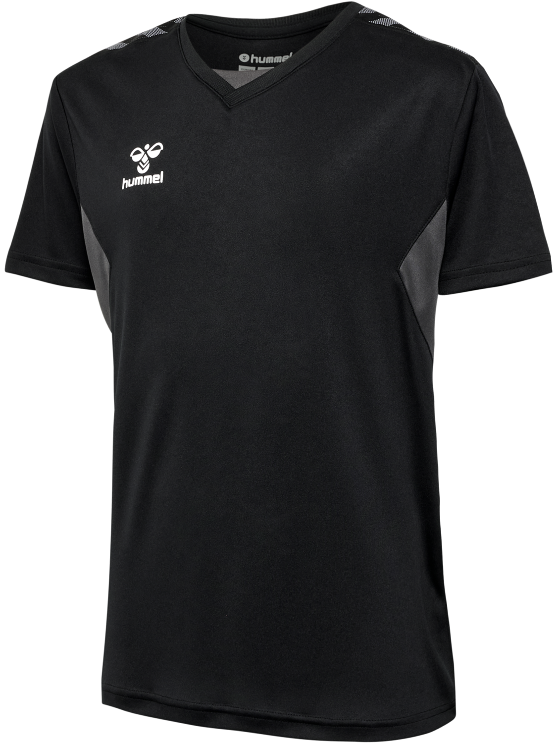 hmlAUTHENTIC PL JERSEY S/S KIDS, BLACK, packshot