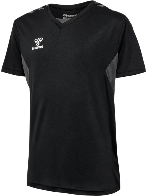 hmlAUTHENTIC PL JERSEY S/S KIDS, BLACK hmlAUTHENTIC PL JERSEY S/S KIDS, BLACK, packshot