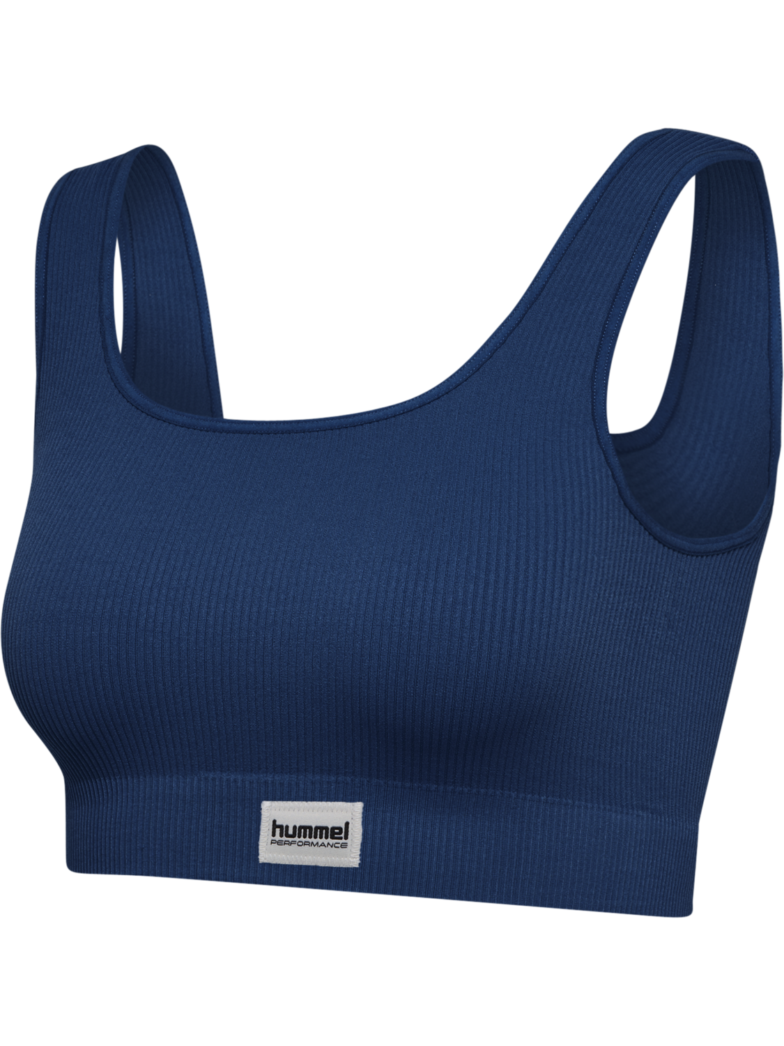 hmlPULSE SEAMLESS RIB BRA, DRESS BLUES, packshot