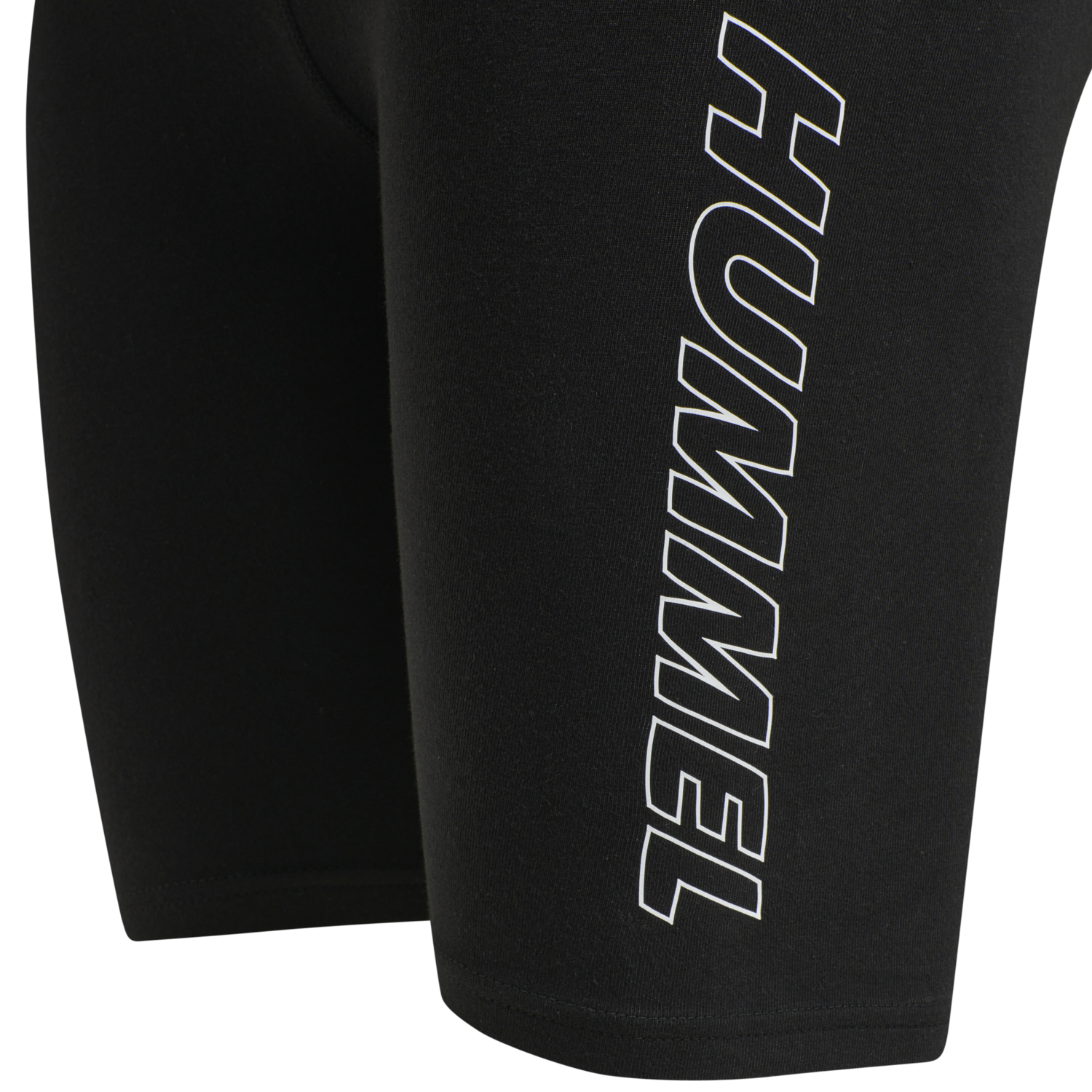 hmlTE MAJA MW COTTON TIGHT SHORTS, BLACK, packshot