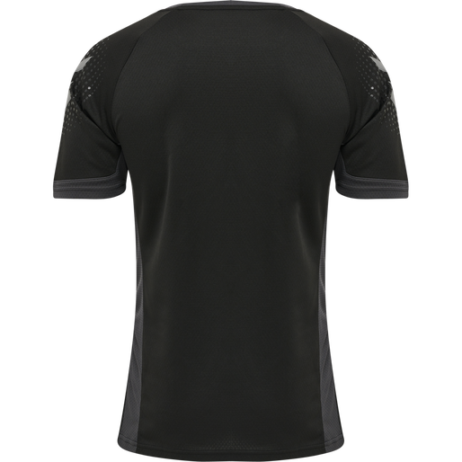 hmlLEAD S/S POLY JERSEY, BLACK, packshot