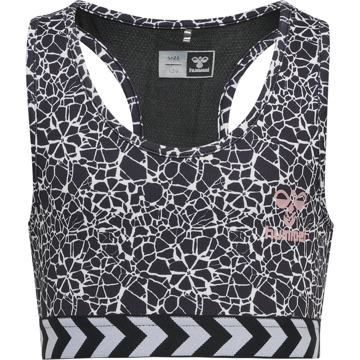 hmlMIMMI SPORTS TOP, BLACK/WHITE, packshot