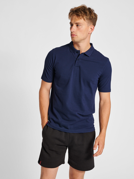 hmlRED CLASSIC POLO, MARINE, model