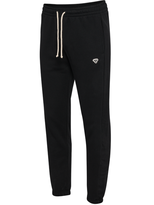 hmlREGULAR SWEATPANT BEE, BLACK hmlREGULAR SWEATPANT BEE, BLACK, packshot