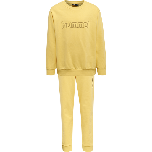 hmlCLOUD TRACKSUIT, CORNSILK, packshot