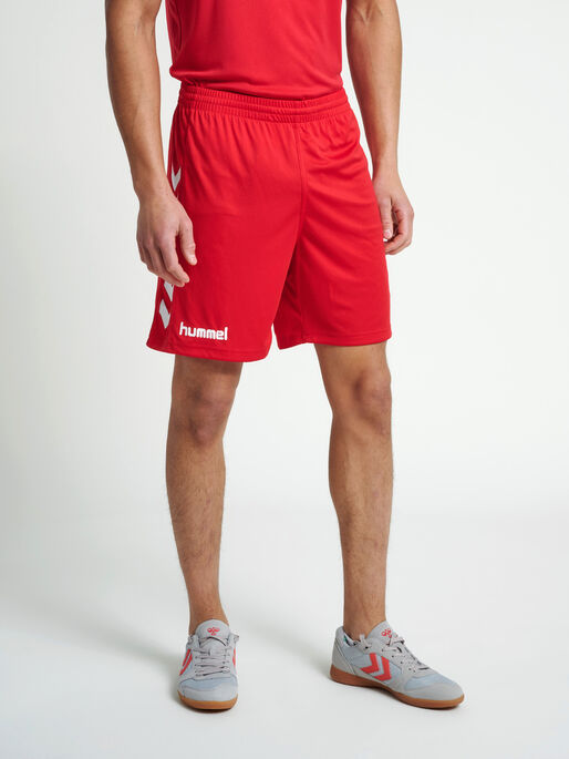 CORE POLY SHORTS, TRUE RED PRO, model