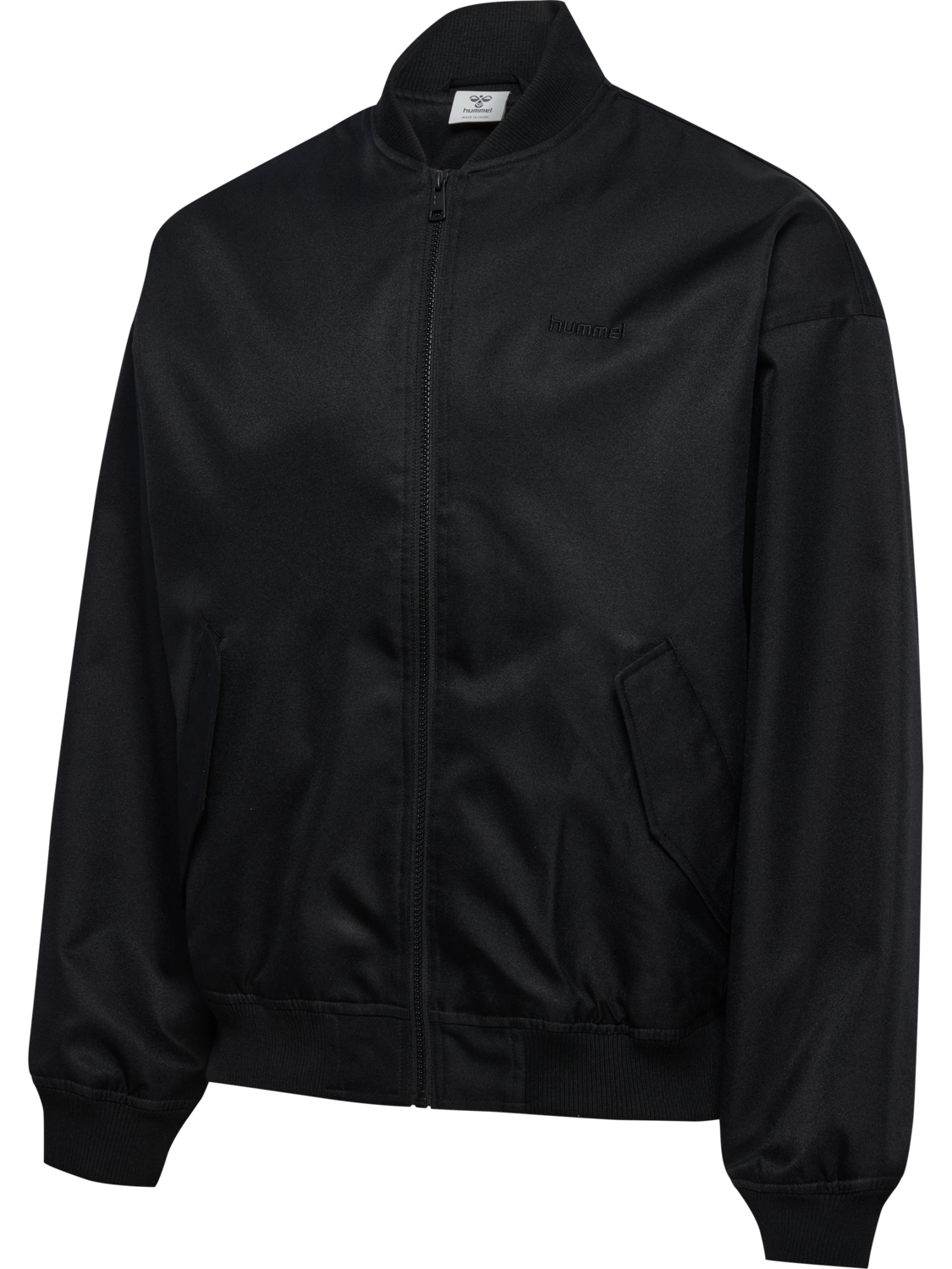 hmlBASEBALL JACKET, BLACK, packshot
