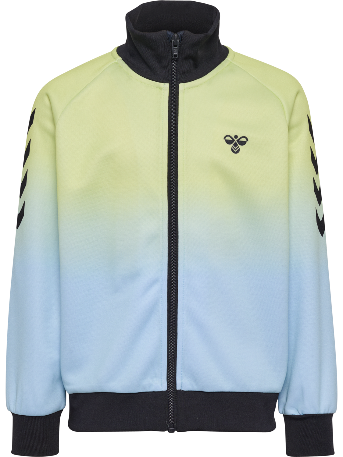 hmlJR GRADIENT TRACK SUIT, SHADOW LIME/BLACK, packshot