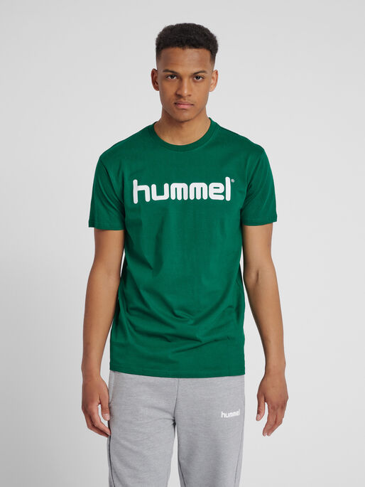 GO COTTON LOGO S/S - EVERGREEN | hummel.dk