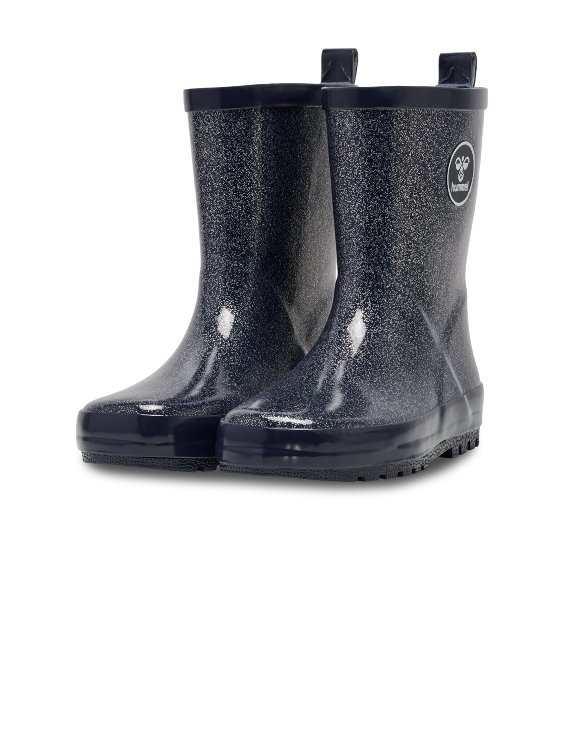 RUBBER BOOT GLITTER JR, BLACK IRIS, packshot