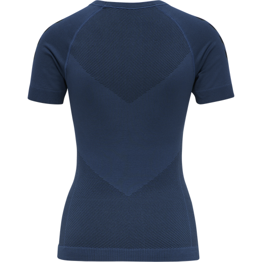 HUMMEL FIRST SEAMLESS JERSEY S/S W, DARK DENIM HUMMEL FIRST SEAMLESS JERSEY S/S W, DARK DENIM, packshot