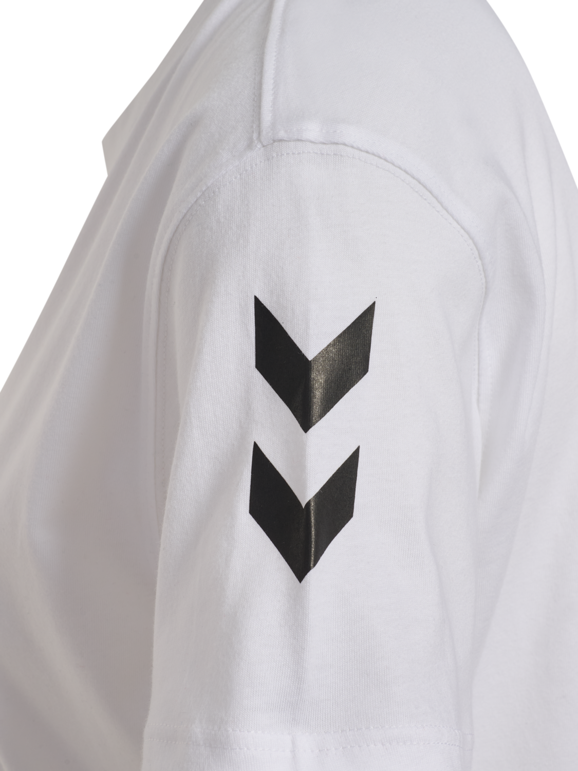 hmlGO 2.0 CHEVRON T-SHIRT S/S WOMAN, WHITE, packshot