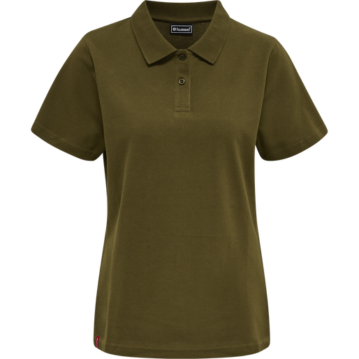 hmlRED CLASSIC POLO WOMAN, DARK OLIVE, packshot