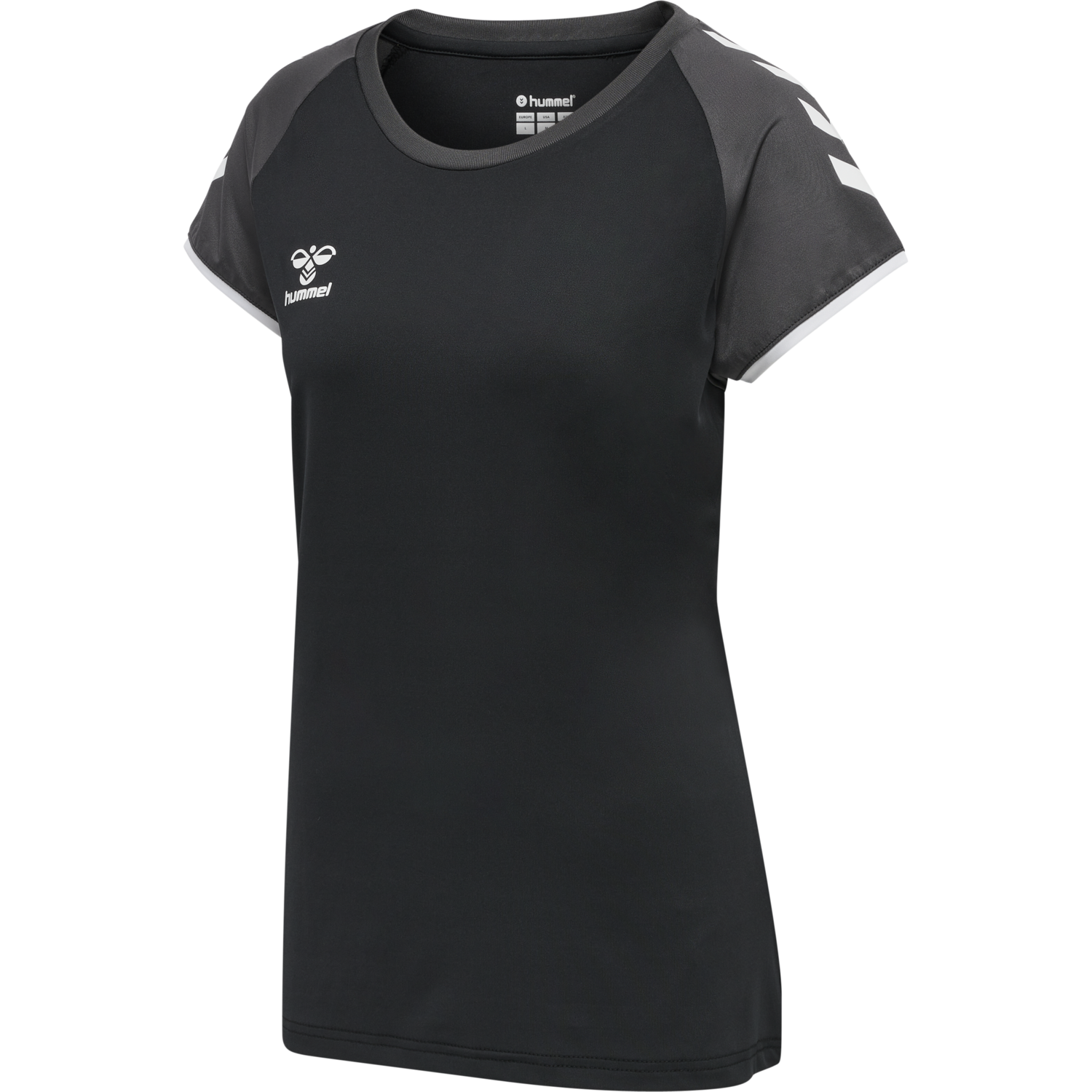 hmlCORE VOLLEY STRETCH TEE WO, BLACK, packshot